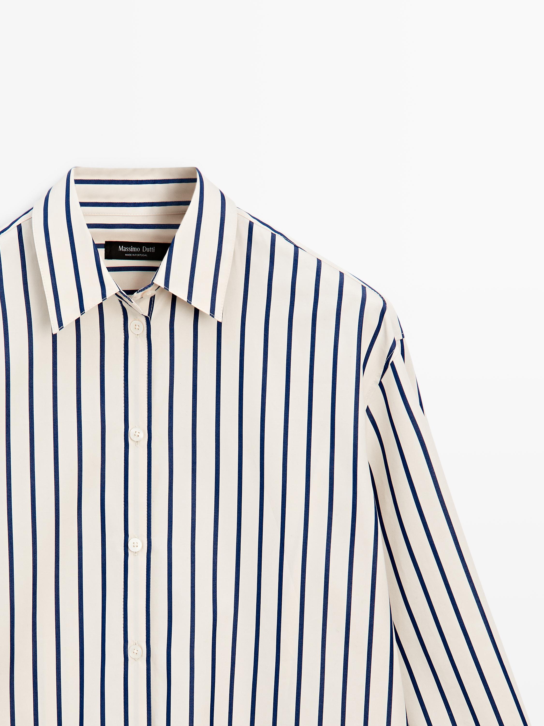 100% cotton striped shirt